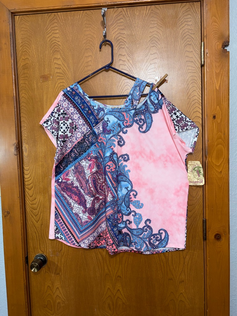 One World Pink Tie-Dye Tunic Oversized — image 7 of 7